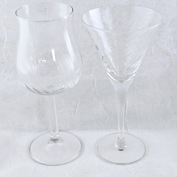 4 Mismatched Vintage Wine Glassware Collection etched mixed cocktail glasses0707 - Picture 9 of 11